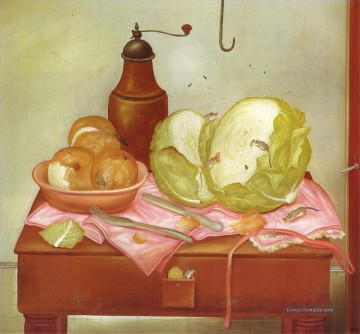 fernando vii Ölbilder verkaufen - Küchentisch Fernando Botero